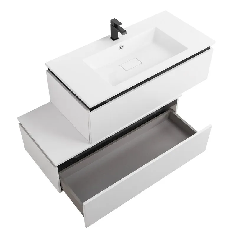 Тумба Cezares Slider 100 1 ящик, Bianco Opaco Sancos — официальный сайт