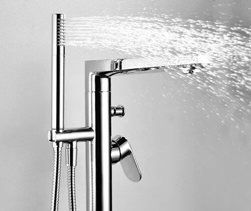 Напольный смеситель для ванны с душем Wasserkraft Dinkel 5821 Sancos — официальный сайт