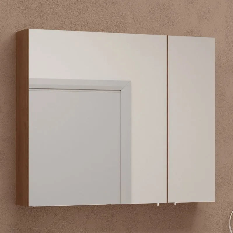Зеркало-шкаф VitrA Mia 80 золотой дуб Sancos — официальный сайт