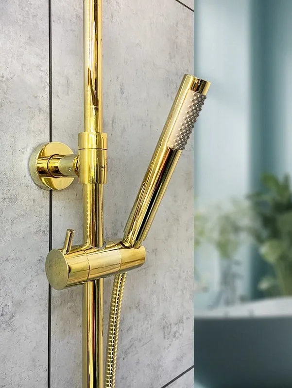 Душевая стойка AltroBagno Costanza 030419 Or, золото Sancos — официальный сайт