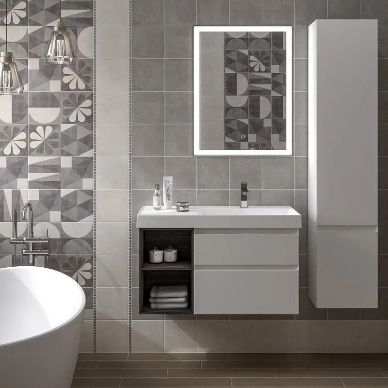 Шкаф-пенал для ванной KERAMA MARAZZI Cubo 165 R белый матовый Sancos — официальный сайт