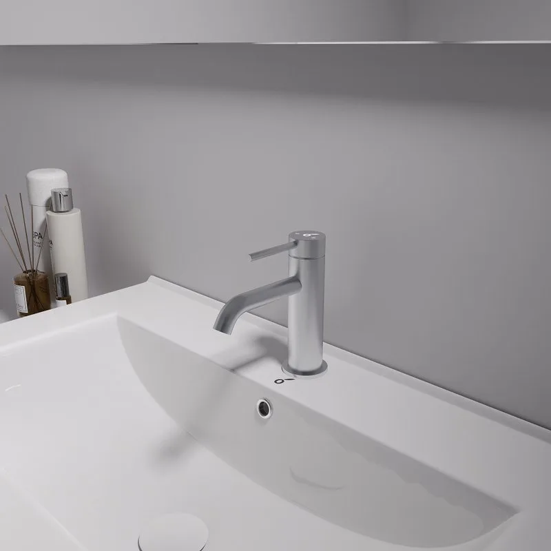 Смеситель для раковины Oliveeka Y OL-88139017-BN никель матовый Sancos — официальный сайт