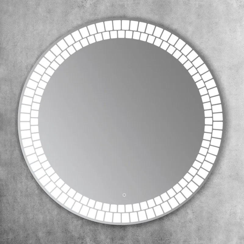 Зеркало круглое Art&Max Аcerra 100 с LED-подсветкой, 6000К Sancos — официальный сайт