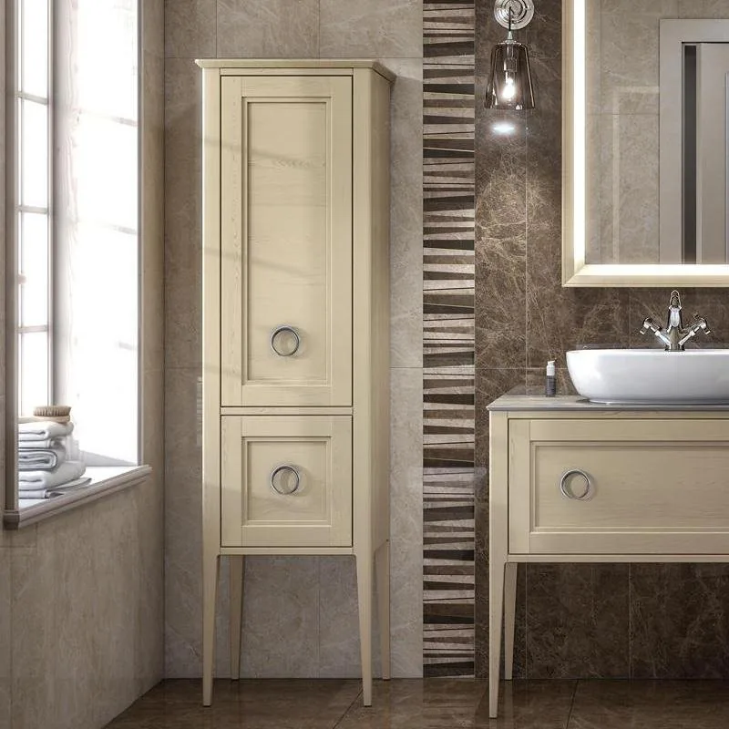 Шкаф-пенал для ванной KERAMA MARAZZI Plaza Classic Neo 165 капучино Sancos — официальный сайт