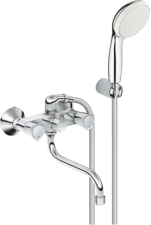 Смеситель с длинным изливом для ванны Grohe Costa S 2679210A, хром Sancos — официальный сайт