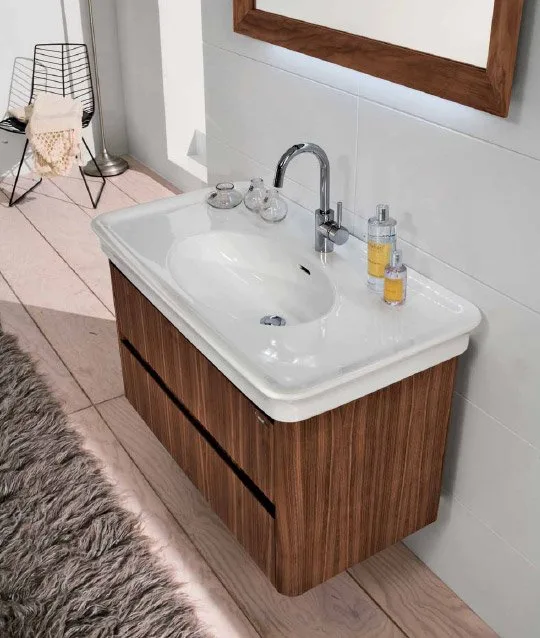 Раковина Hatria Dolcevita Y0F001 100 см, белая Sancos — официальный сайт