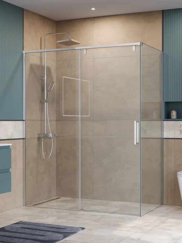 Душевой уголок BelBagno Soft Close-1 AH-1-160/90-C-Cr профиль хром Sancos — официальный сайт