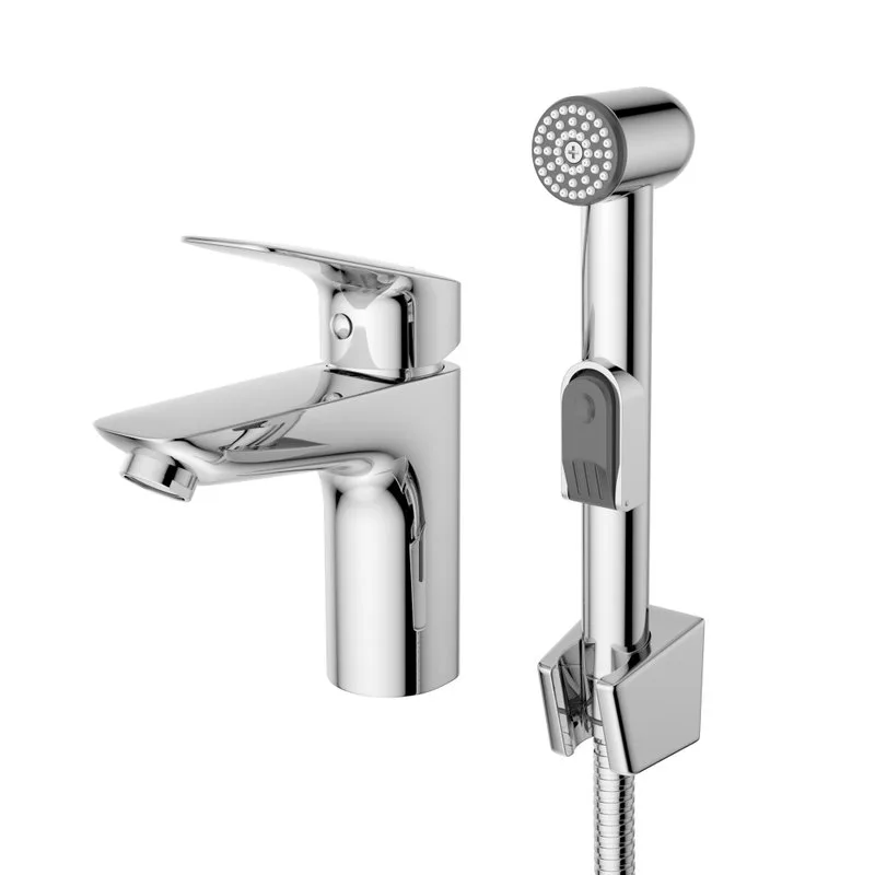 Смеситель для раковины BelBagno Due LVM/HGN-CRM-W0 с гигиеническим душем Sancos — официальный сайт