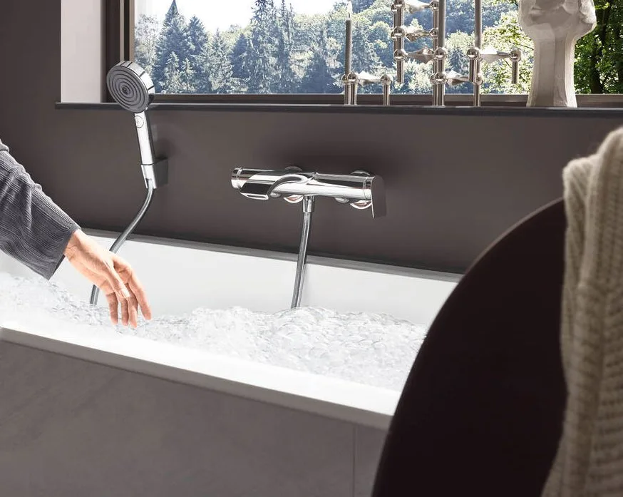 Душевая лейка Hansgrohe Pulsify Relaxation 105 3jet 24110000 хром Sancos — официальный сайт