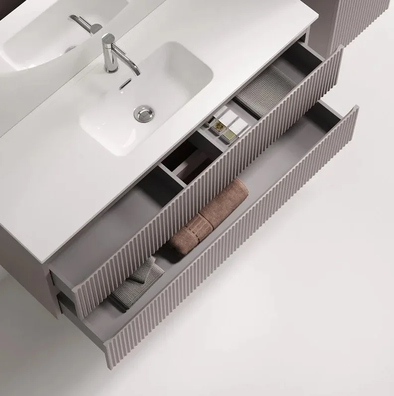 Тумба под раковину Sancos Snob R 120 подвесная Doha soft (пыльная роза), SNR120/39SM Sancos — официальный сайт