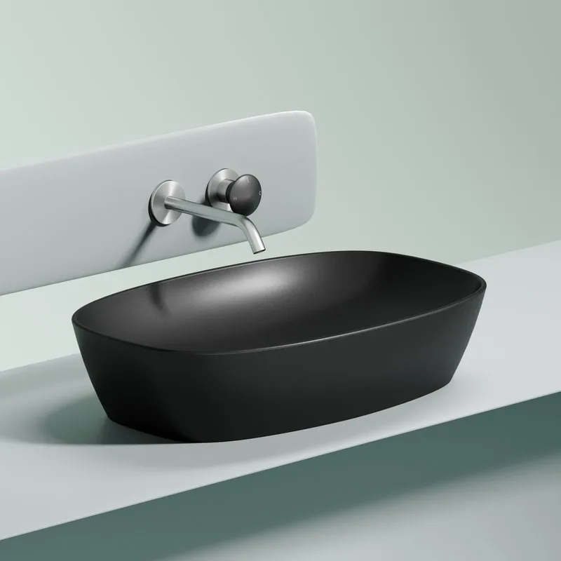 Накладная раковина Ceramicanova Element CN6049MB черная матовая Sancos — официальный сайт