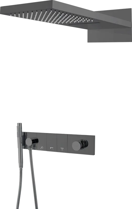 Душевой комплект Boheme Zodiac 132-SGM, С ВНУТРЕННЕЙ ЧАСТЬЮ, shine gun metal Sancos — официальный сайт