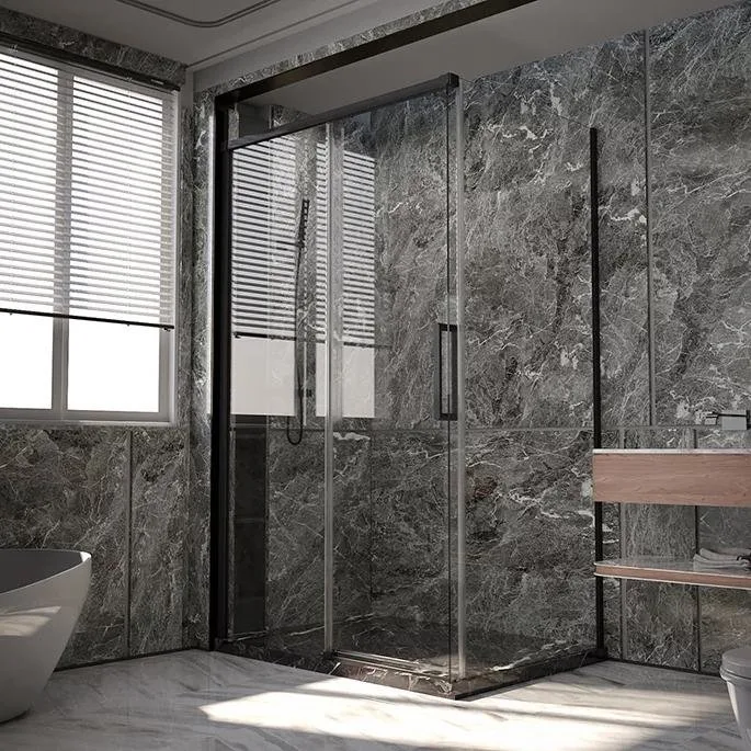 Душевой уголок Veconi Premium Trento PTC-SP-40B 120x80, профиль черный матовый, стекло прозрачное Sancos — официальный сайт