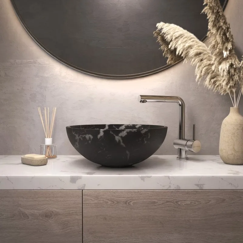 Накладная раковина Omoikiri Hitomi 41 BL Marble Sancos — официальный сайт