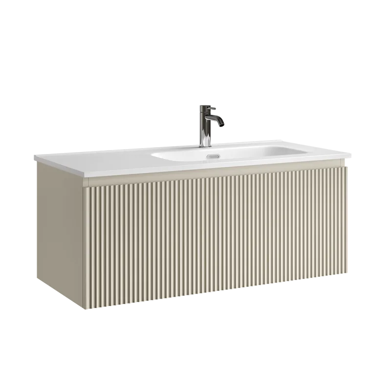 Тумба под раковину Sancos Snob R 1.0 100 подвесная Beige soft (капучино), SNR1.0100RCE Sancos — официальный сайт