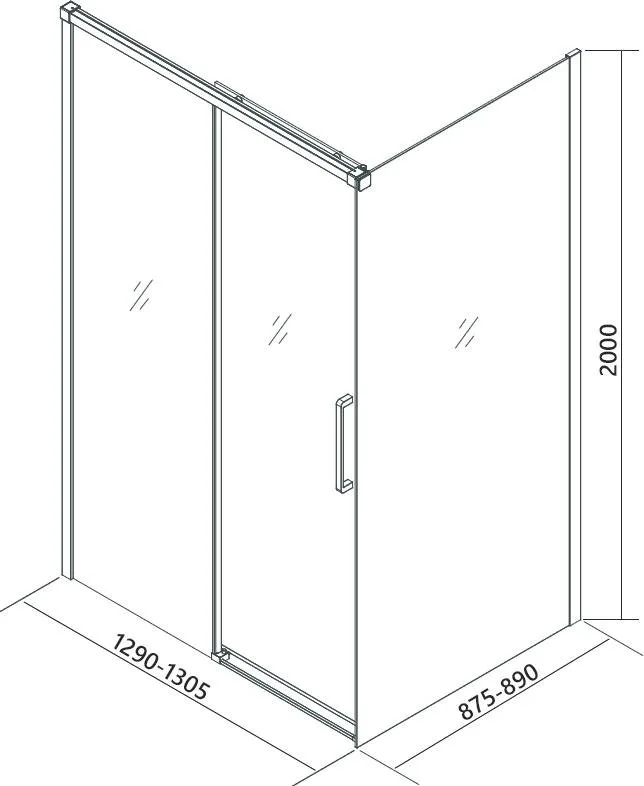 Душевой уголок Veconi Premium Trento PTC-SP-40B 130x90, профиль черный матовый, стекло прозрачное Sancos — официальный сайт