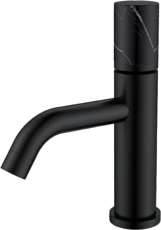 Смеситель для раковины Boheme Stick 121-B-MR-B черный, черный мрамор Sancos — официальный сайт