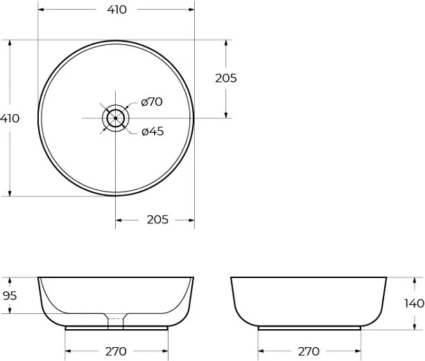 Накладная раковина BelBagno BB1315 белая Sancos — официальный сайт