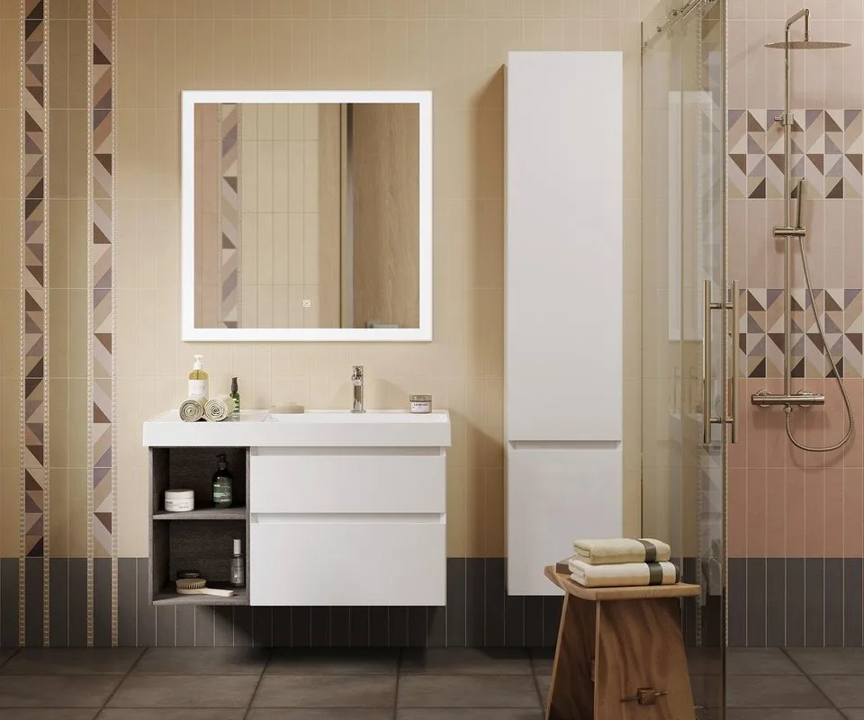 Мебельная раковина KERAMA MARAZZI Cubo 90 R Sancos — официальный сайт