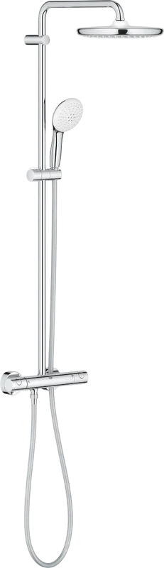 Душевая стойка Grohe Tempesta 26670001, с термостатом, хром Sancos — официальный сайт