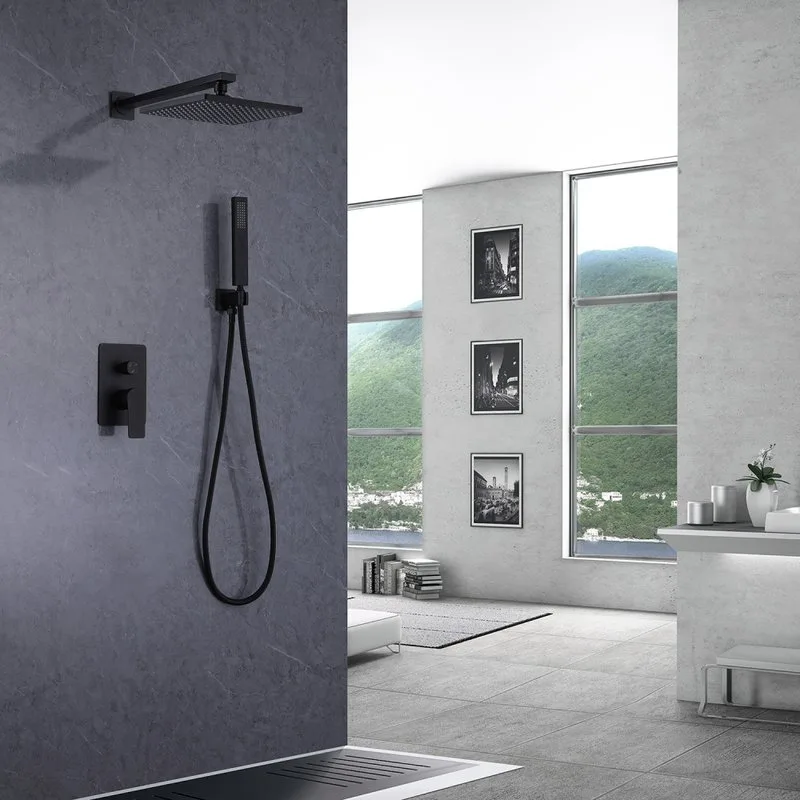Душевой комплект Abber Weiss Insel AF8018B, С ВНУТРЕННЕЙ ЧАСТЬЮ, черный матовый Sancos — официальный сайт