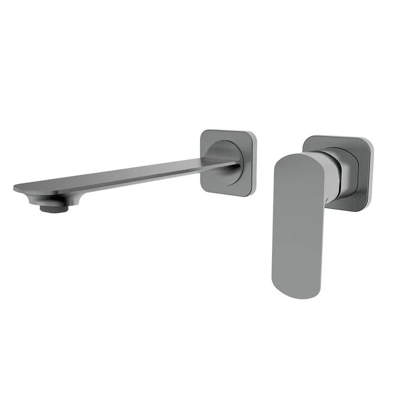 Смеситель для раковины на стену комплект, металл Gun Metal, AQUAme Asti AQM6315GM Sancos — официальный сайт