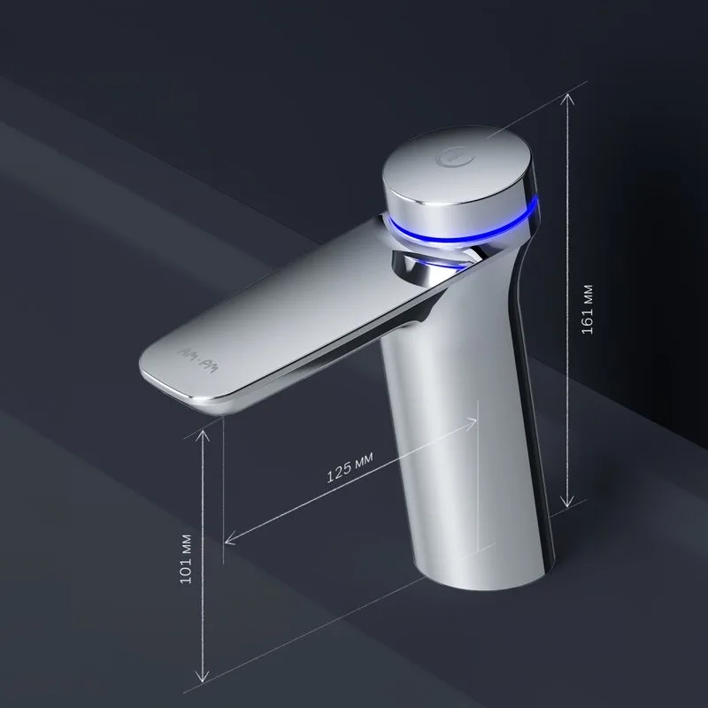 Термостатический смеситель AM.PM Inspire V2.0 F50A82400 TouchReel электронный с донным клапаном Sancos — официальный сайт