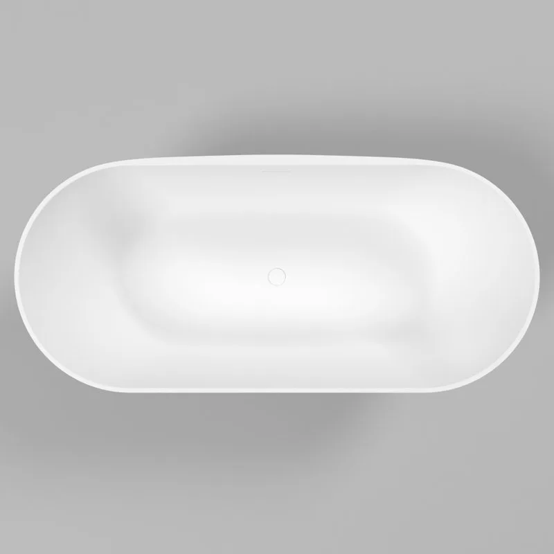 Ванна из искусственного камня WHITECROSS Coral X 170x75 см, отдельностоящая, матовая белая, овальная Sancos — официальный сайт