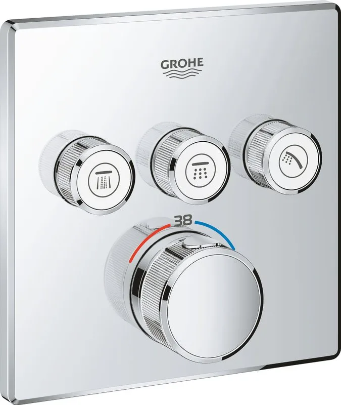 Душевой комплект Grohe Grohtherm SmartControl 34706000, С ВНУТРЕННЕЙ ЧАСТЬЮ Sancos — официальный сайт