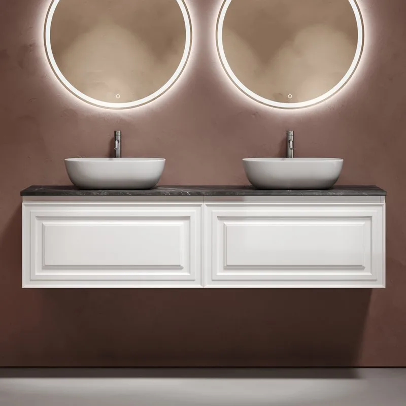 Тумба с раковиной Sancos Very 160 bianco, столешница черный мрамор TT160A1X, раковина CN6009 Sancos — официальный сайт