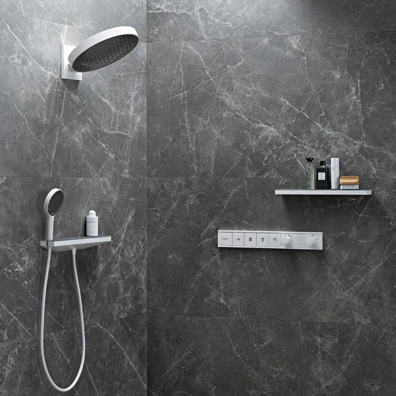 Душевая лейка Hansgrohe Rainfinity 130 26865700 EcoSmart, матовый белый Sancos — официальный сайт