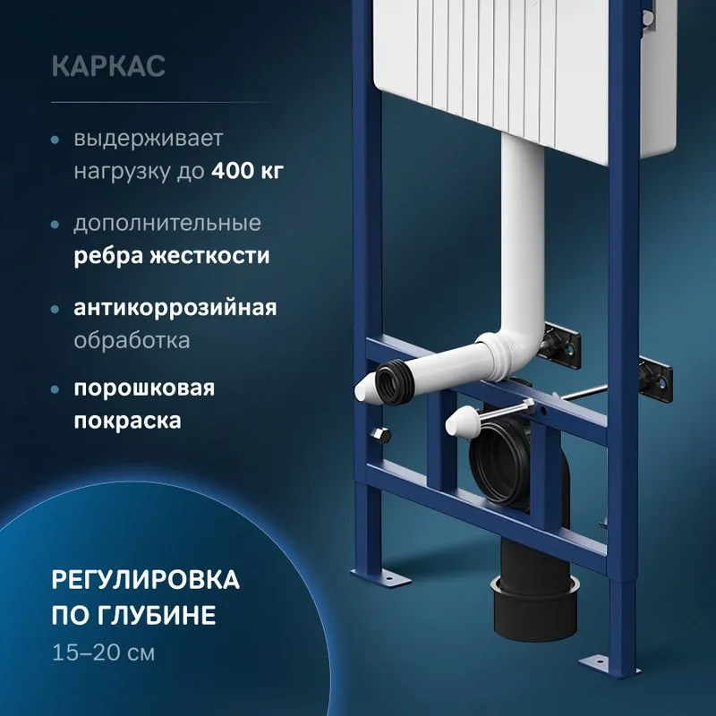 Система инсталляции для унитазов AM.PM ProC I012707.0131, с кнопкой смыва ProC L, хром матовый Sancos — официальный сайт