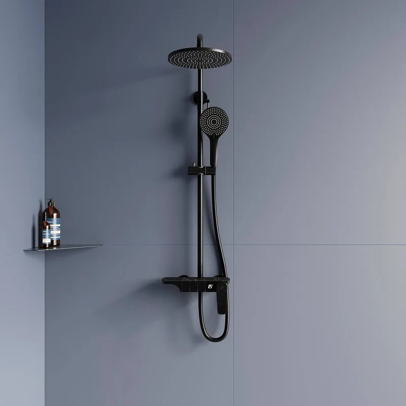 Душевая стойка RGW Shower Panels SP-33B, матовый черный Sancos — официальный сайт