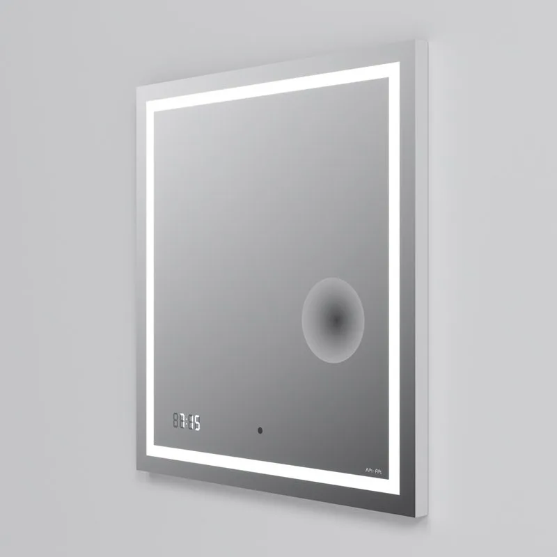 Зеркало AM.PM Gem 65 с LED-подсветкой, часами и косметическим зеркалом Sancos — официальный сайт