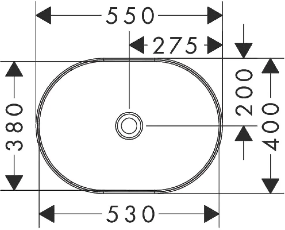 Накладная раковина Hansgrohe Xuniva U 60166450 Sancos — официальный сайт