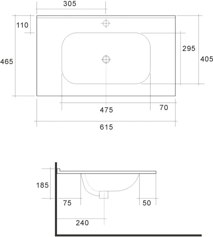 Мебельная раковина Art&Max AM7110-60 60 см Sancos — официальный сайт