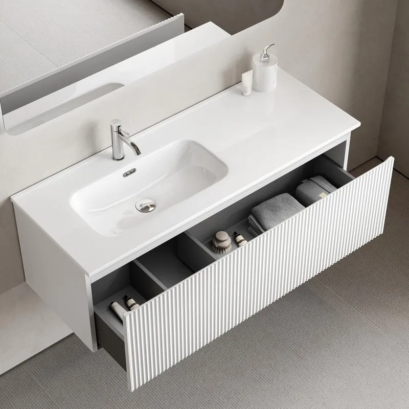 Тумба под раковину Sancos Snob R 1.0 120 подвесная Bianco (белый), SNR1.0120LW Sancos — официальный сайт