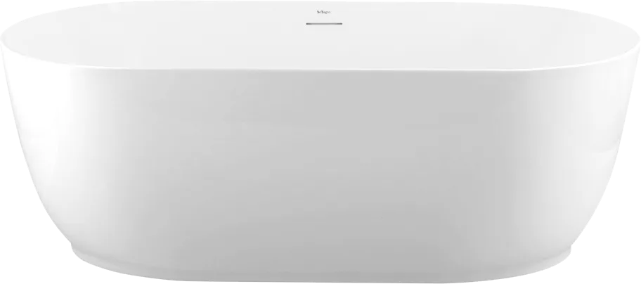 Акриловая ванна BelBagno BB413 170x80 см, отдельностоящая, белая матовая, овальная, со сливом-перели Sancos — официальный сайт