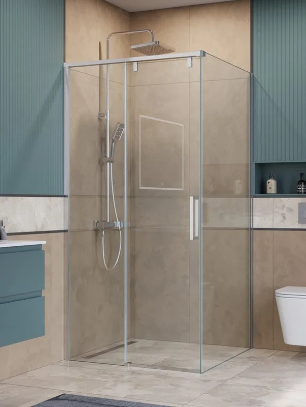Душевой уголок BelBagno Soft Close-1 A-1-100-C-Cr профиль хром Sancos — официальный сайт