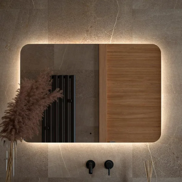 Зеркало Defesto Opti DF 2809RH 100х70 с LED-подсветкой, 4500К, инфракрасный выключатель