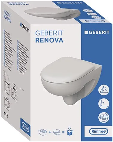 Унитаз подвесной Geberit Renova 500.801.00.1 Sancos — официальный сайт