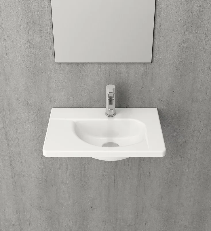 Раковина маленькая в туалет Berges Small 45x31 глянцевый белый Sancos — официальный сайт