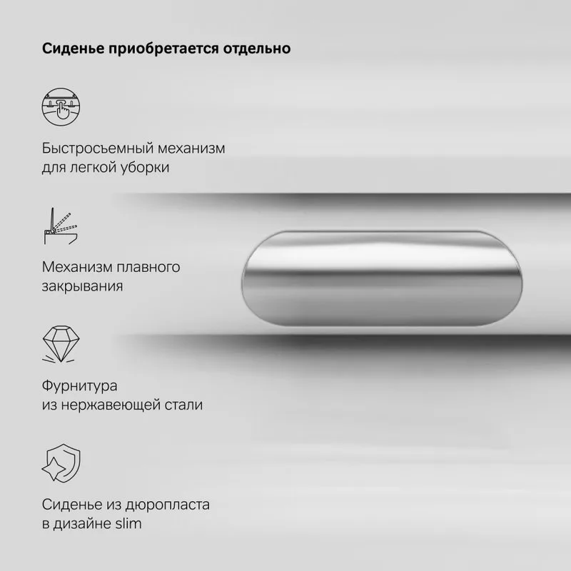 Унитаз подвесной AM.PM Awe C111700WH тонкая крышка с микролифтом Sancos — официальный сайт