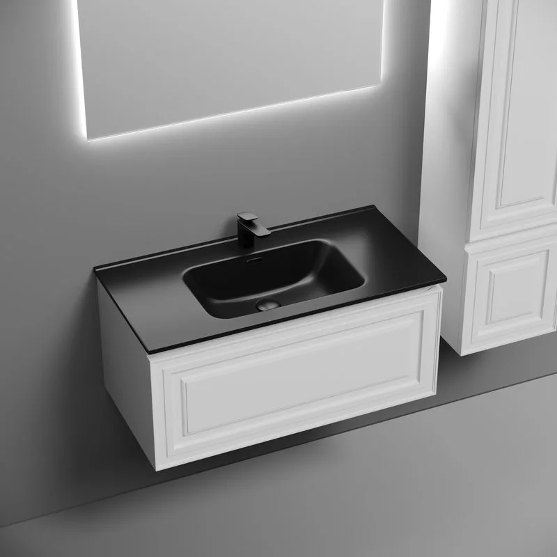 Тумба с раковиной Sancos Very 90 bianco, раковина CN7002MB Sancos — официальный сайт
