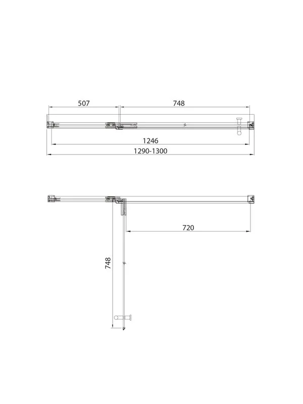 Душевая дверь в нишу Veconi Premium Alassio GR 130x200, профиль брашированный графит, стекло прозрач Sancos — официальный сайт
