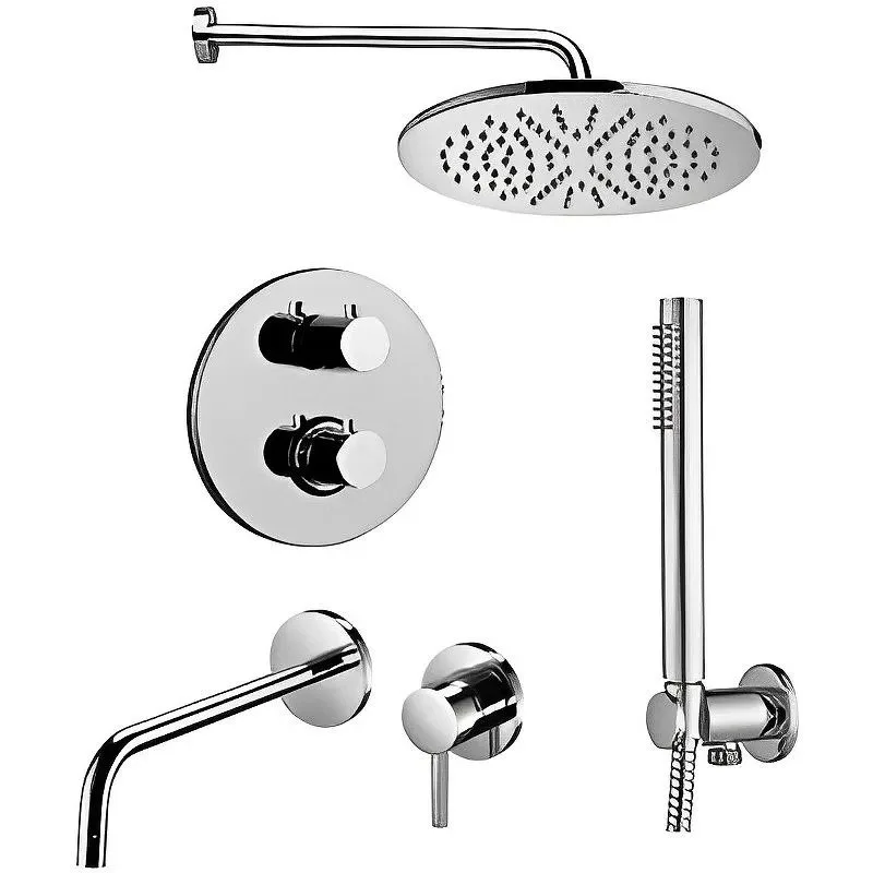 Комплект для ванной Paffoni Light KITLIQ018CR006 С ВНУТРЕННЕЙ ЧАСТЬЮ, хром Sancos — официальный сайт