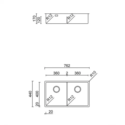Мойка кухонная Schock Icon IC76F, нержавеющая сталь Sancos — официальный сайт