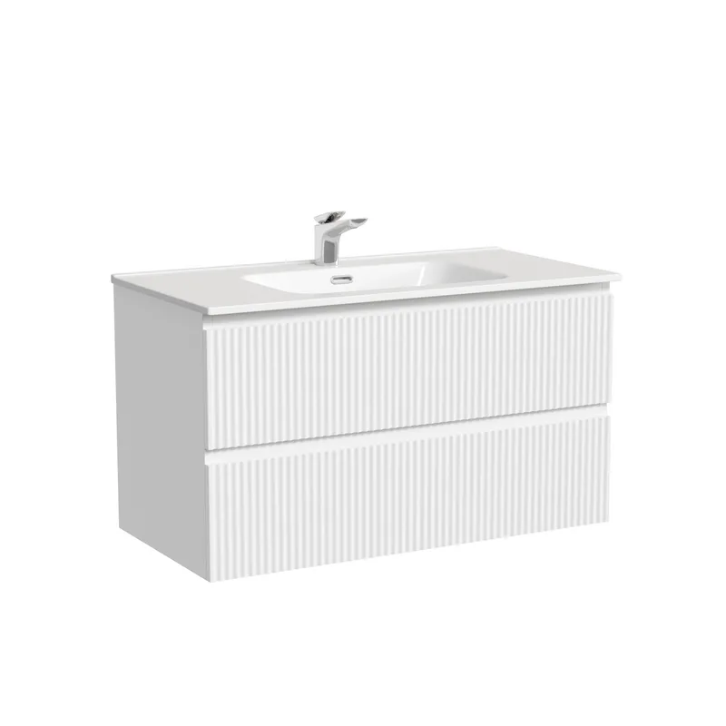 Тумба с раковиной Sancos Snob R 90 bianco, раковина CN7002 Sancos — официальный сайт