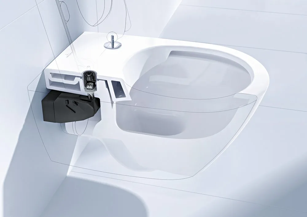 Чаша для унитаза подвесного Villeroy & Boch Finion 4664R0R1 alpin, ceramicplus Sancos — официальный сайт