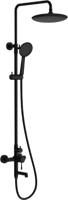Душевая стойка Vincea Desire VSFS-1D1MB, черная матовая Sancos — официальный сайт